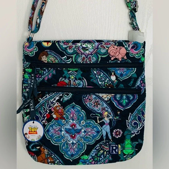 Vera Bradley Disney Pixar Toy Story Andy’s Room Triple Zip Hipster Crossbody bag - Picture 10 of 10